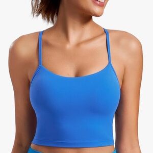 CRZ YOGA Butterluxe Y Tank- Sparkle Blue